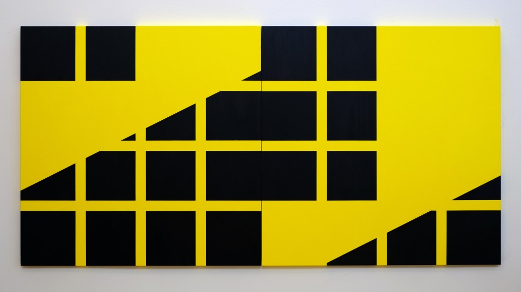 #Björn-Lundell'ETYD'Målning-olja-på-duk,-mått-1050x2100mm,-år-2015-S